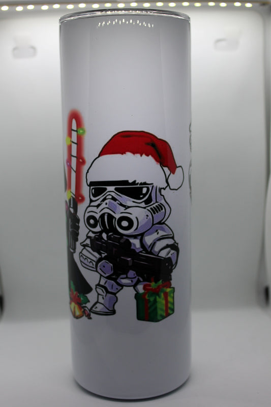 20 oz Tumbler Christmas Star Wars